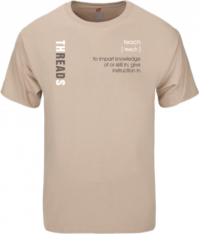 T-SHIRT-TEACH-BROWN
