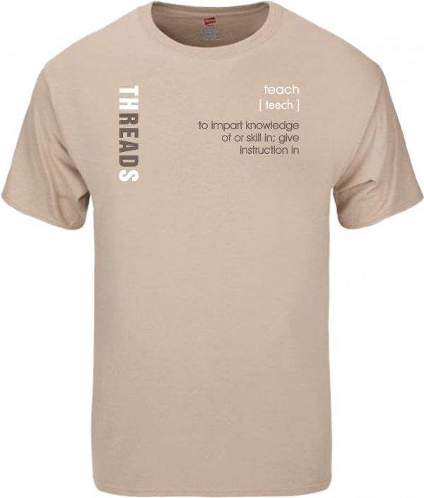 T-SHIRT-TEACH-BROWN