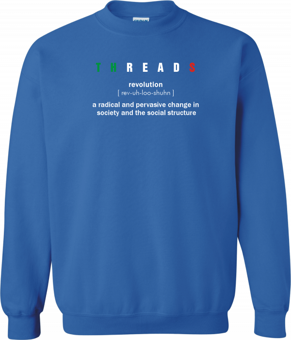 SWEATSHIRT-REVOLUTION-BLUE