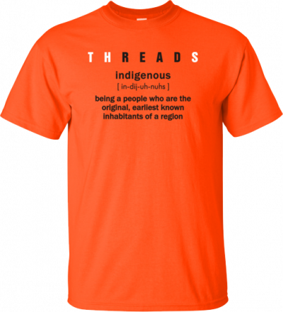 T-SHIRT-ORANGE-INDIGENOUS