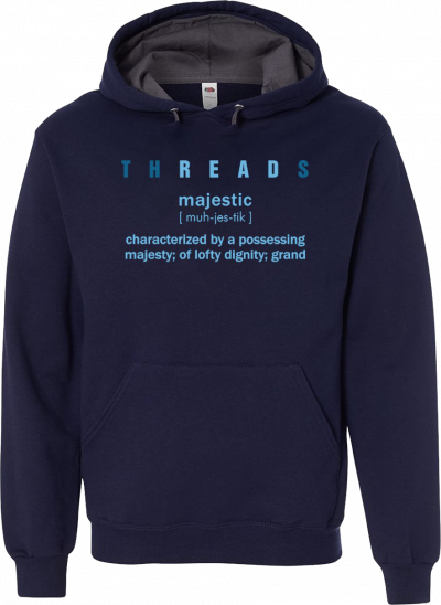 HOODIE-MAJESTIC-NAVY BLUE