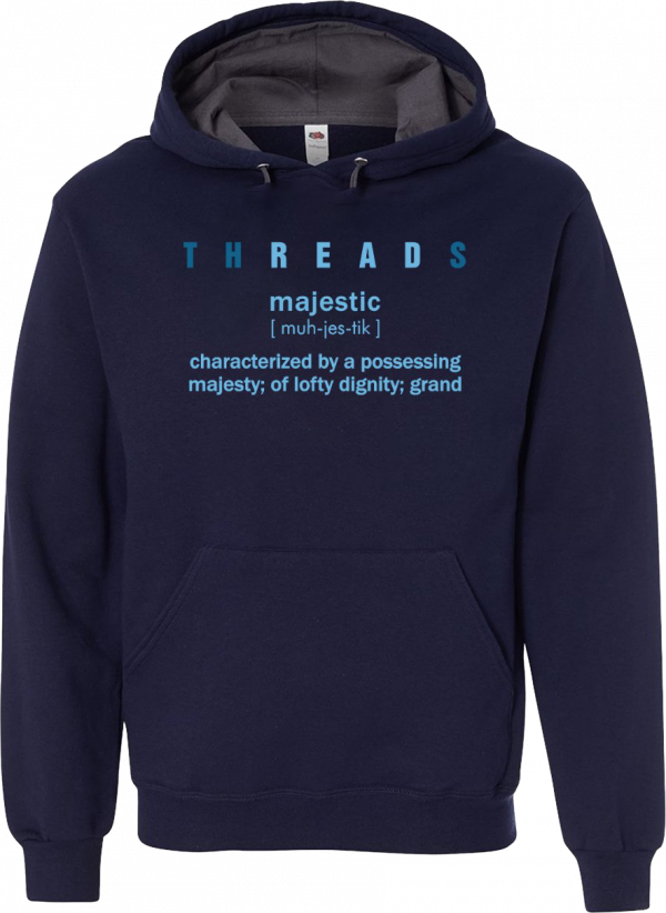 HOODIE-MAJESTIC-NAVY BLUE