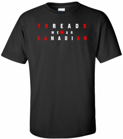 T-SHIRT-WEAR CANADIAN-BLACK