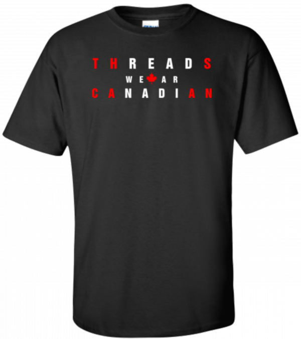 T-SHIRT-WEAR CANADIAN-BLACK